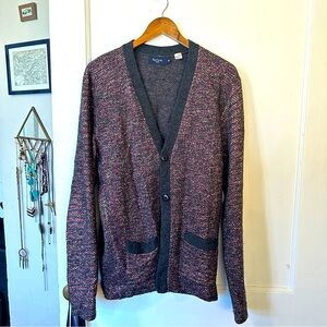 Paul Smith iridescent merino wool knit cardigan